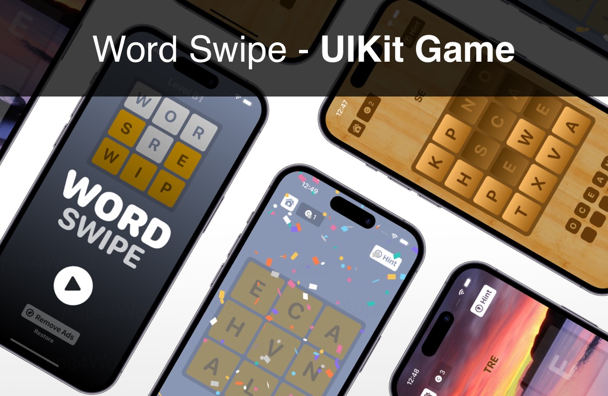 Word Swipe iOS app template